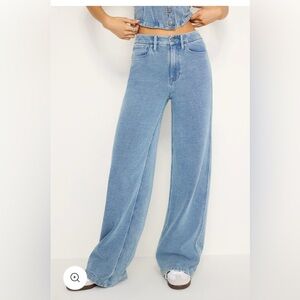 Good American Light Blue Flare Jeans